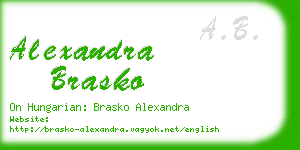 alexandra brasko business card